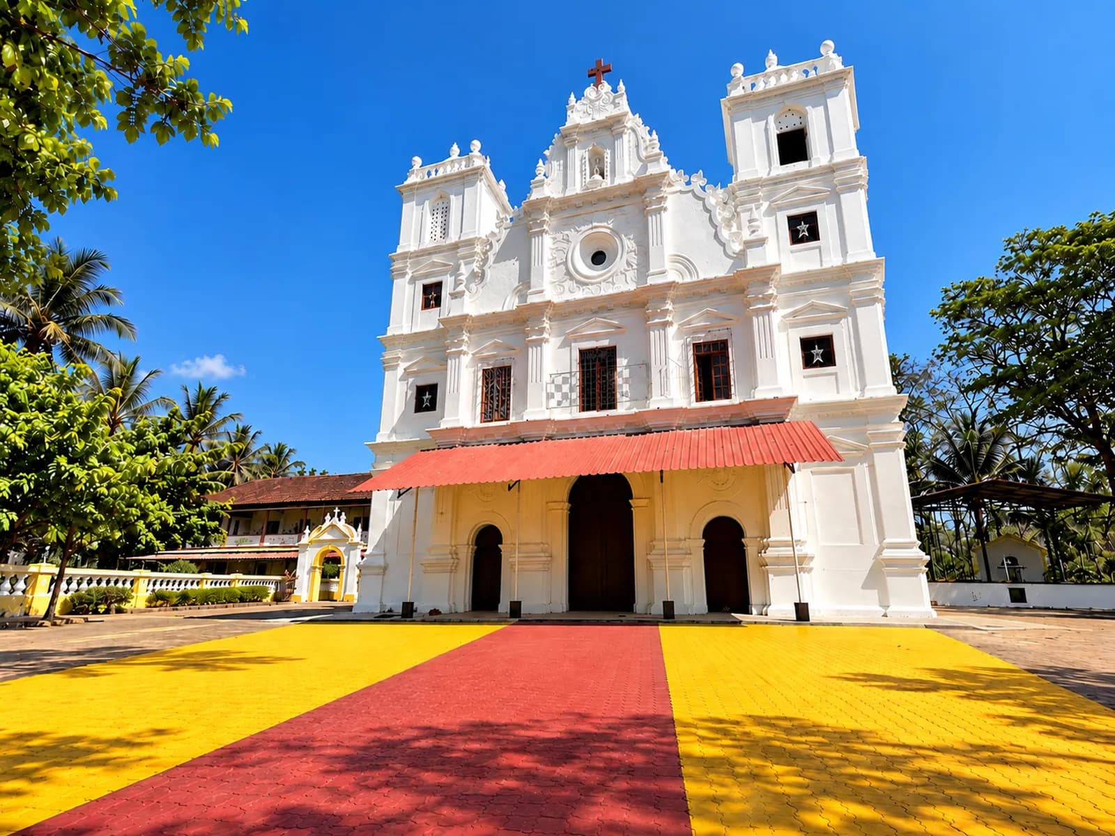 St John the Baptist Church, Benaulim's rococo Portuguese-Goan village church